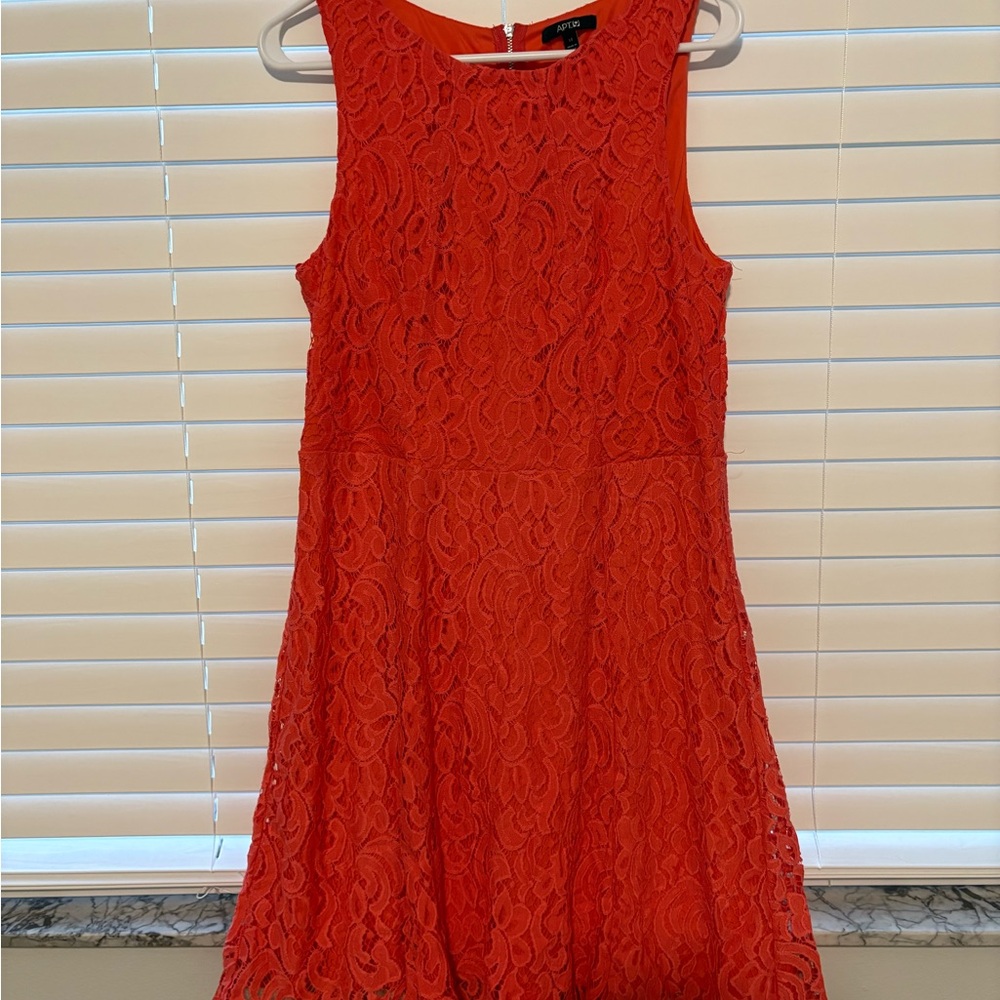 Apt. 9 Orange Halter A-Line Mini Dress